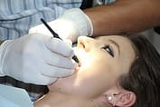 woman in dental care 