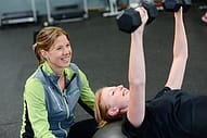woman in gym