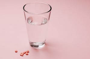 water and pills