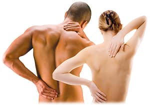 couple having back massage 