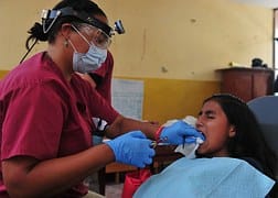dentist with girl